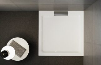 Wasserburg Petra öntött márvány szögletes zuhanytálca 80x80